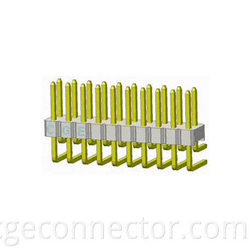 DIP Right Angle Type Double-row curved plug Connector